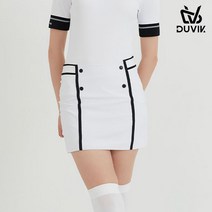 듀빅 여성 H라인 스판 배색포인트 큐롯 DC2WCU001WH
