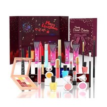 Beauty Advent Calendar -24 Surprising Makeup Set Gifts Christmas for Women Girls Teenager, RED