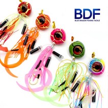 청룡조구 크레이지 타이라바헤드 스커트 세트 유동식 참돔 채비 60g-150g 참돔낚시, 05.레인보우, 05.레인보우-100g