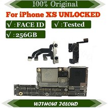 아이폰 메인보드 X XS XSM 전기종 부품 512gb cleanicloud full working original for iphone xs12 pro 마더보드, xs-256GB(페이스 포함)