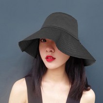 여름 여행용 햇빛가리개 양면 벙거지 모자 해수욕장룩 내츄럴스타일 챙넓은