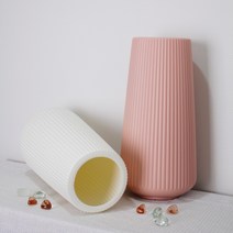 깨지지않는 로맨틱 플라스틱 화병 꽃병 페이크화병 ( 2가지사이즈 ), 대 핑크