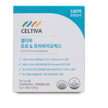 셀티바 이지아 프로&프리바이오틱스 100억 유산균 17종 멀티프로바이오틱스 4 g X 30포, 4박스