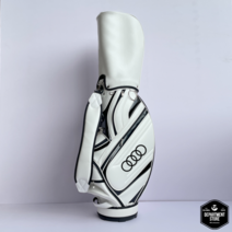 아우디 골프백 캐디백 클럽 가방 남녀공용 경량 라운딩 스탠드 방수, 블랙