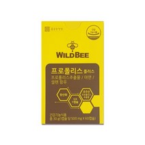 종근당 프로폴리스 아연C 염증 보조제 면역력 높이는 영양제 500mg x 60캡슐, 1개