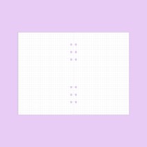 와우샵 DIY 홀로그램 다이어리 커버 만년다이어리, 점 모눈 노트[45장]