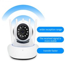 보안 카메라 보안 카메라1080p hd 로봇 비디오 홈 보안 보호 카메라 5 wifi ip 안테나 360 회전 감시 적외선 야간 투시경, 플러스 16GB 카드