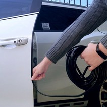 르메이어 차량 도어 가드 스트랩 문콕 방지 자동차 방음 풍절음 차단 몰딩 10m, 블랙, 1개