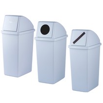 온더바이 대형 쓰레기통 가정용 업소용 재활용 휴지통 대용량 분리수거함, 종이 회색, 1개