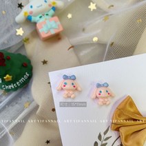 아바타 물의길 피규어 용품 Sanrioed Cinnamoroll 크리스마스 높은 얼굴 가치 귀여운 양각 네일 아트 스티, 01 pink 2
