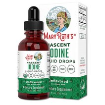 MaryRuth Organics Iodine 액상 요오드 30ml 해외, 4개