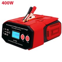 EAFC 차량용 배터리 충전기 LED 디스플레이 자동차 SUV 트럭 선박용 스마트 펄스 수리 고속 충전 12, 01 red