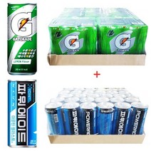 이온음료 게토레이240mlx(30캔) + 파워에이드240mlx(30캔), 59캔, 240ml