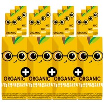 오가닉쥬스 크니쁘니 100% 유기농 오렌지&망고, 125ml, 12개