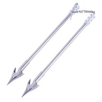 작살 5pcs 물고기 다트 작살 슬링 샷 투석기 낚시 브로드 헤드 야외 양궁 화살촉 팁 사냥 슈팅 낚시 화살, 5개