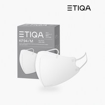에티카 보건용 마스크 라운드 베이직 성인용 KF94 백색 중형, 10개입, 5개, 화이트