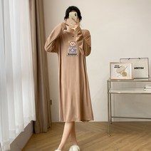 스타일아유 빅사이즈(66~99) 홈웨어 데일리 캐주얼 롱티 오버핏 원피스 롱티 OP1558
