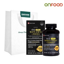 [온푸드]리얼 알티지 rTG오메가3 비타민D 1병 6개월분 선물세트, 단품, 단품
