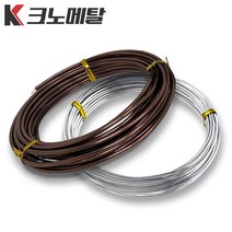 100g 분재철사 알루미늄 와이어 원예 공예 철사, 은색100g, 3mm, 1개