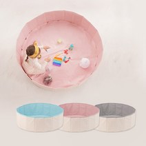 [라호] 접이식 놀이매트 (M/L) (색상선택) 볼풀장 촉감놀이매트, 접이식 놀이매트 핑크 대(L)