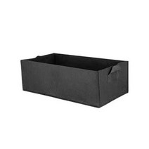 특대형 큰 화분 대형 분갈이 실내 야외 야채 정원 텃밭 부직포 사각 가방 60*20cm, l, BLACK, 1개