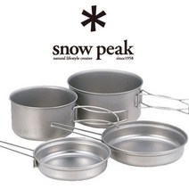 SNOWPEAK 티타늄 쿠킹 코펠 세트 스노우피크 SCS-020T 솔로 캠핑 쿠커, 단일 사이즈