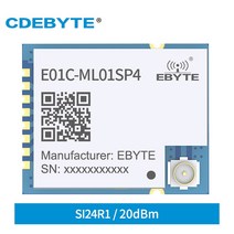 EBYTE 비용 효율적인 2.4G RF 모듈 무선 트랜시버 nRF24L01 + 핀 호환 SPI 인터페이스 SMD IPEX 안테나, 한개옵션0