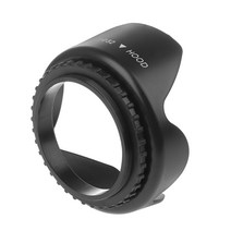 Nikon DSLR 카메라를위한 52mm 나사 꽃 꽃잎 선생님 렌즈 후드, 검은색