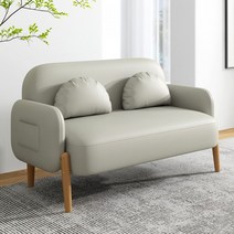 2인용 거실 패브릭 소파 128cm 그레이, 없음