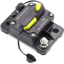 퓨즈 휴즈 30 300a 회로 차단기 듀얼 배터리 12v 24v dc 수동 재설정 자동차 회로 차단기 자동차 오디오 인라인 자동 복구, 40a