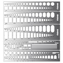 [MAHA . 마하] 에칭 템플레이트 5종 세트 프라판 재단