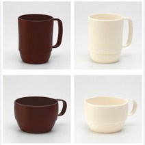 아이 우유 머그컵 전자레인지용 스프컵 고급커피잔 주스컵 물컵, 스프컵/브라운