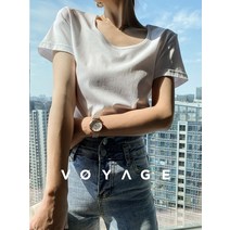 라운드반팔티 플러시벨벳 간지나는 국자 여름 실켓면 차의 틈 large round collar 티셔츠 여성 2316895790