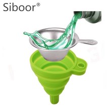 Anycubic/ELEGOO Photon DLP 부품 용 새로운 금속 UV 수지 필터 컵 + 실리콘 깔때기 3D 프린터 액세서리, Green kit