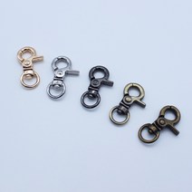 아유디 원형 열쇠고리 가방참 고리 DIY 부자재, 골드