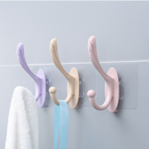 코지글로우 모자걸이 책상가방걸이 벽걸이 문옷걸이 벽부착걸이, 1개, 랜덤배송