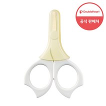 더블하트 유아전용 손톱가위, 흰색, 2개