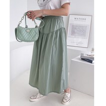 785 이자벨 셔링스커트/ 가볍고 핏예쁜 밴딩 플레어 롱스커트