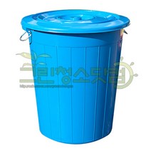가나다용품 만능용기 55리터 75리터 110리터 150리터 200리터 파란용기55L~200L 플라스틱 행사장휴지통 쓰레기통 대용량물통 청색용기 분리수거통, 만능용기110리터, 1개