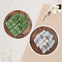 [가의미] 앙금절편 백미1kg + 쑥1kg 굳지않는떡, 백1kg+1kg