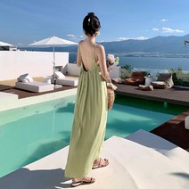 여름쇼핑몰 태국 샤 와이드 휴양지 신혼여행원피스 채수빈옷 민소매 최서은 휴양지룩 해외여행여름옷 동남아 원피스 꽃무늬