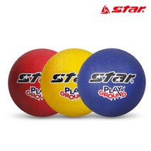 [star] 플레이 그라운드볼 지름 20cm 피구 배구 발야구, 블루