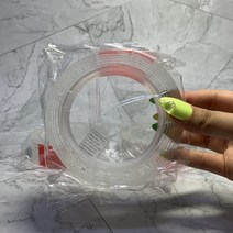 세인C 실리콘 겔 양면테이프 (6개입- 개당 2M x 3CM x 2mm) 투명 나노 고급형 나노겔 자국없이 깨끗한, 총 6개 ( 1개 = 2M x 3Cm x 2mm )