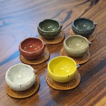 연잎형 국화차잔 복분자잔 다기잔 도자기잔, 화이트, 1개