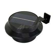 MIERU 태양광 휀스등 13 LED 메쉬 난간 야외 문주 솔라 정원, 화이트