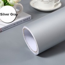 붙이는벽지 스티커 접착식 단열 실크벽지 셀프도배 PVC 두꺼운 거울 골드 벽 브러시드 장식 엘리베이터 도어 리퍼브 실버 자체 접착 냉장고 필름, 03 3m x 40cm, 05 Matte silver gray
