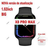 스마트시계 스포츠시계 마라톤시계 신상품 업그레이드 버전 X8 프로 맥스 스마트 워치 1.92 인치 폴란드어 블랙 블루투스 통화 수면 모니터링 스포츠 Vs, 1.92-matte black1_6PCS