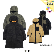 [NIXKIDS]유니)리버시블 후드 패딩롱점퍼(FKNWCUX703P