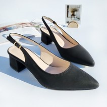구두모모 토들 포인티드토 베이직 슬링백 펌프스 (5cm)
