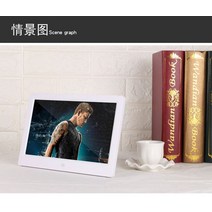 동영상액자 신제품 10 인치 스크린 LED 백라이트 HD 1024x600 디지털 사진 프레임 전자 앨범 그림 음악 영, 07 White 16g card_02 미국 플러그